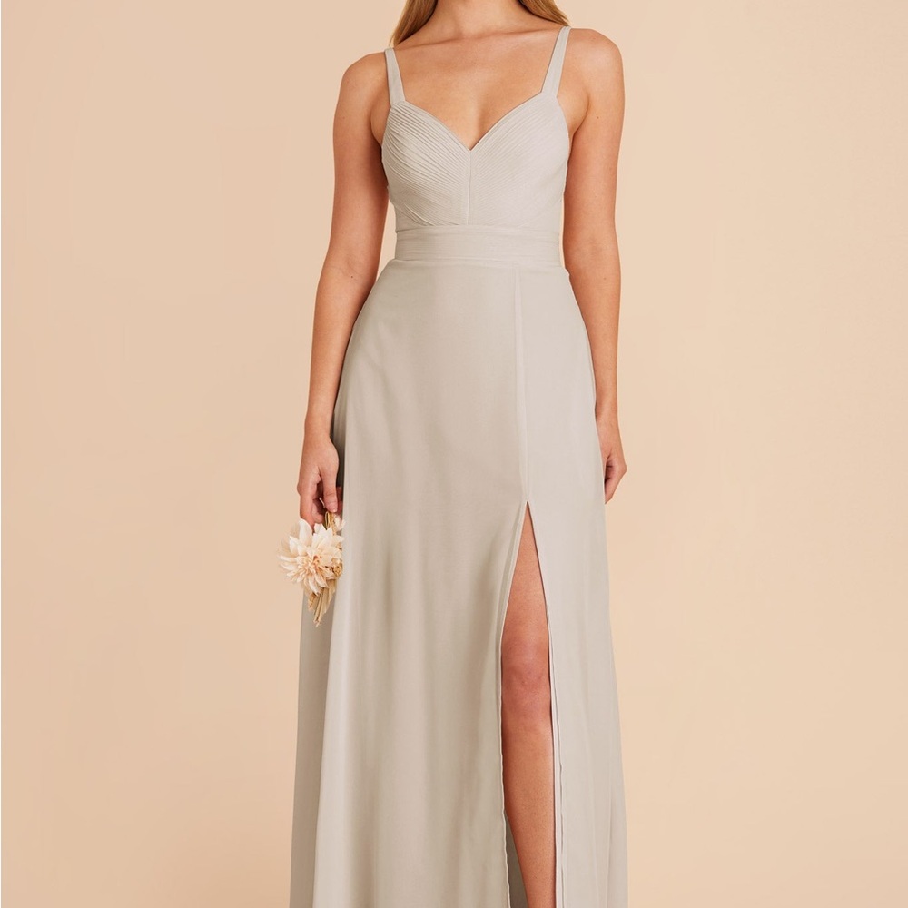 Birdy Grey Dove Gray Maxi Dress with Slit